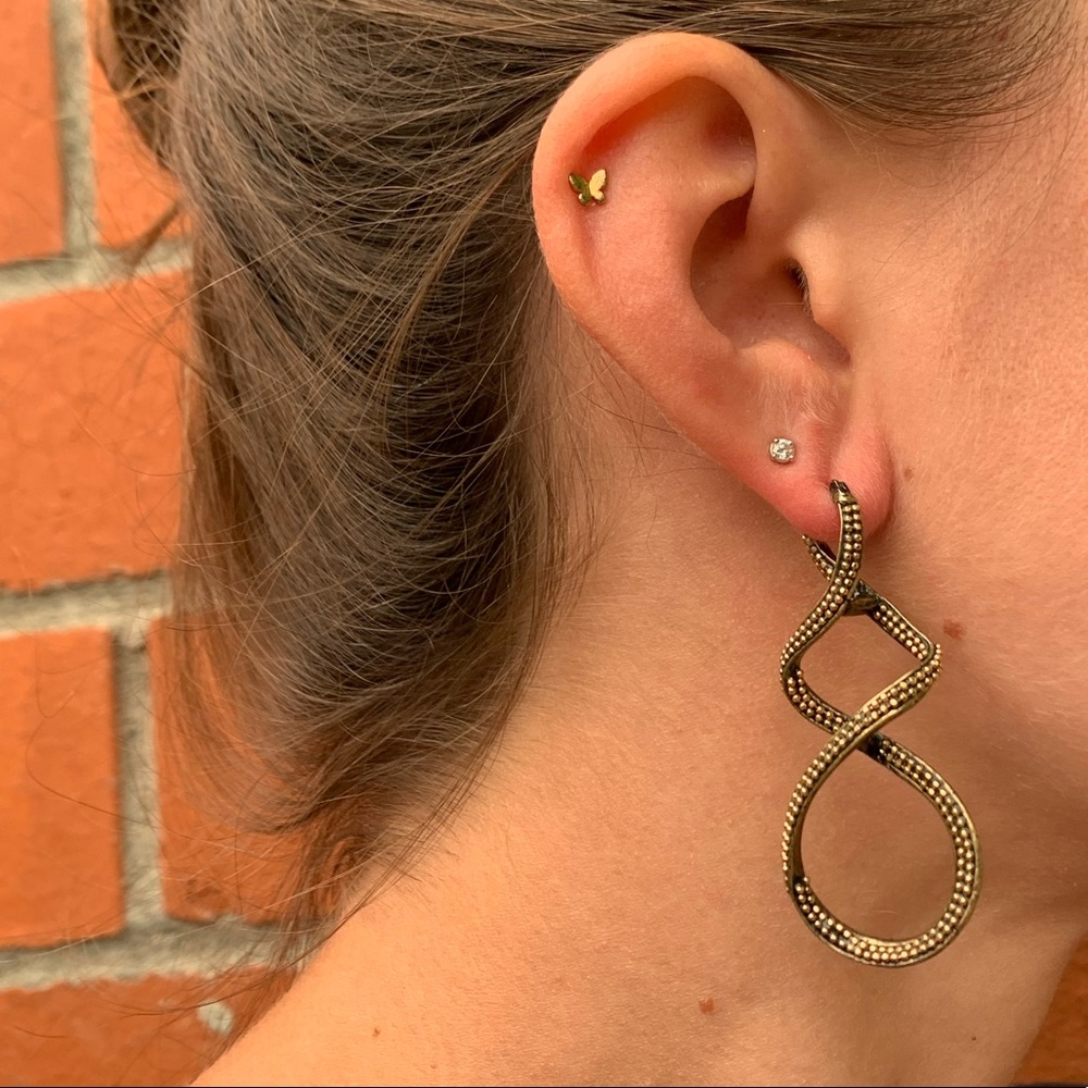 Lia Sophia Textured Twist Earrings